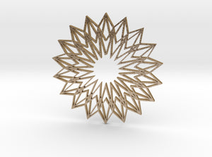 Arabesque: Sunflower 3d printed