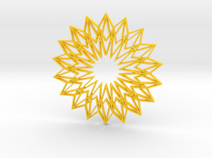 Arabesque: Sunflower 3d printed