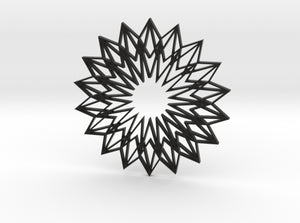 Arabesque: Sunflower 3d printed