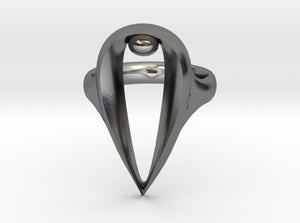 RIOT Rings: The Pearl size 8 3d printed