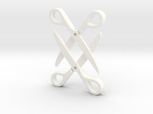 Sapphic: Scissor pendant 3d printed