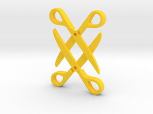 Sapphic: Scissor pendant 3d printed