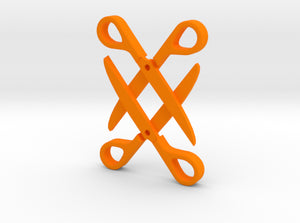 Sapphic: Scissor pendant 3d printed