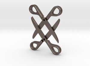 Sapphic: Scissor pendant 3d printed