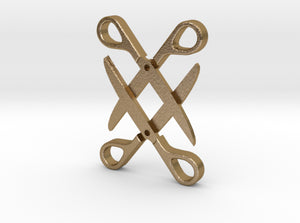 Sapphic: Scissor pendant 3d printed