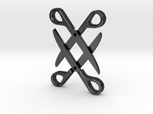 Load image into Gallery viewer, Sapphic: Scissor pendant 3d printed
