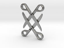 Load image into Gallery viewer, Sapphic: Scissor pendant 3d printed