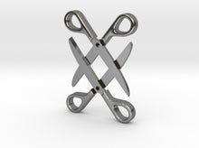 Load image into Gallery viewer, Sapphic: Scissor pendant 3d printed