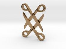 Load image into Gallery viewer, Sapphic: Scissor pendant 3d printed