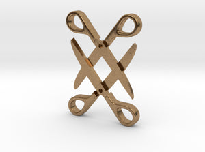 Sapphic: Scissor pendant 3d printed