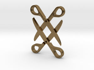 Sapphic: Scissor pendant 3d printed