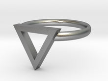 Load image into Gallery viewer, Sapphic: Pink Triangle ring size 8 3d printed