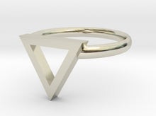 Load image into Gallery viewer, Sapphic: Pink Triangle ring size 8 3d printed