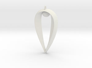 Sapphic: Pearl pendant 3d printed