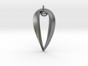Sapphic: Pearl pendant 3d printed