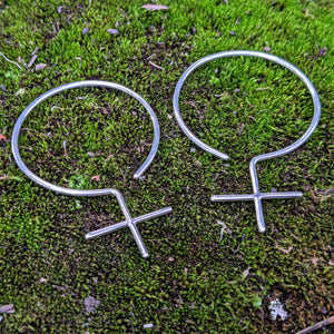Feminista Sterling Silver Hoop Earrings