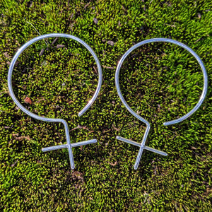 Feminista Sterling Silver Hoop Earrings